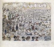 James Ensor The Baths of Ostend oil